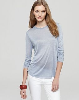 vince tee shirttail price $ 120 00 color heather blueberry size select