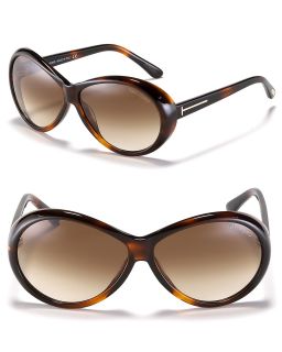 Tom Ford Geraldine Rounded Goggle Sunglasses