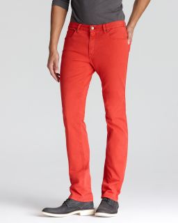 hugo jeans 708 slim fit in bright red price $ 145 00 color bright red