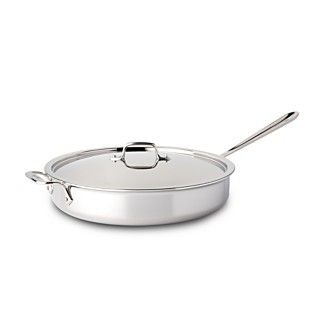 All Clad Stainless Steel Sauté Pan with Lid