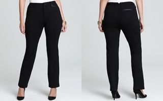 Not Your Daughters Jeans Plus Ryan Straight Pants in Black_2