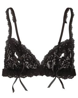 Hanky Panky Bralette & Cheeky Hipster   Peek A Boo With Bow Ties