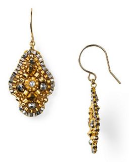 crystal earrings price $ 120 00 color gold size one size quantity 1