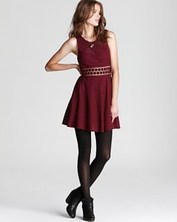 free people dress daisy waist woven lace price $ 128 00 color merlot