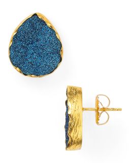 drusy stud earrings price $ 225 00 color blue quantity 1 2 3 4 5 6