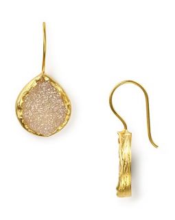 coralia leets single drusy earrings price $ 190 00 color white gold