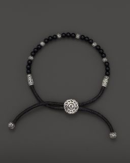 bracelet with black onyx beads price $ 195 00 color silver black size