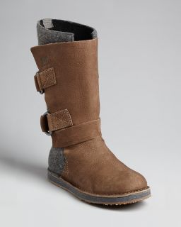 sorel flat buckled boots chipahko price $ 200 00 color major brown