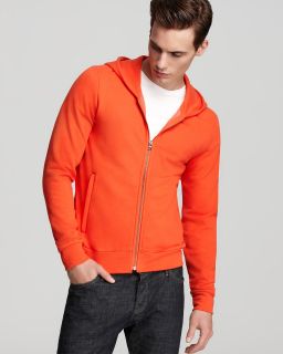 theory humphreys sp envelop hoodie price $ 185 00 color argal orange