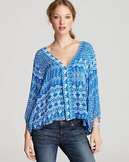 dolce vita blouse vianca printed price $ 209 00 color blue multi size