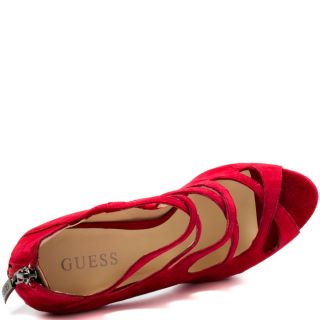 Guesss Red Ashmere   Medium Red Suede for 114.99
