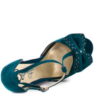 Carriage   Teal Suede, Seychelles, $83.99