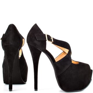 Luichinys Black Wide Eyed   Black Suede for 89.99