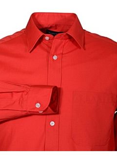 Double TWO Classic plain long sleeve shirt Red   
