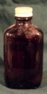 Vintage Castor Oil Medicine Bottle Pharmo Brown Amber Bottle