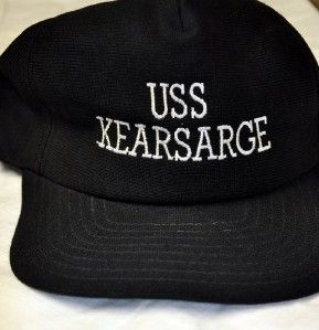 Vintage US Navy USS Kearsarge Ballcap Ball Cap Uniform Hat