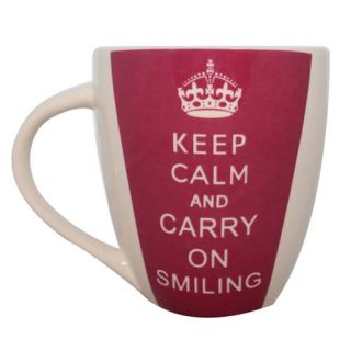 Keep Calm and Carry on Smiling Mug