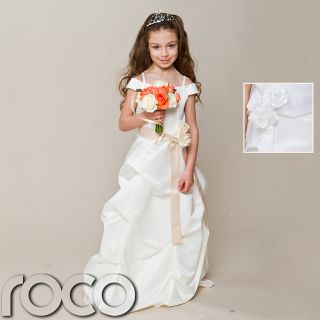 Girls Keira Ivory Formal Dress Bridesmaids Dress Flower Girl Dress 2