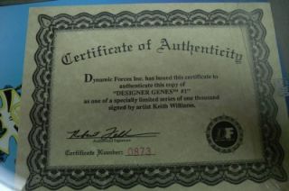 KEITH WILLIAMS. IT HAS A COA FROM DYNAMIC FORCES, INC. THIS IS IN