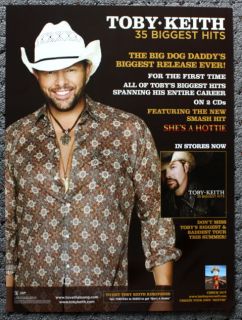 Toby Keith Promotional Poster Collectible Greatest Hits