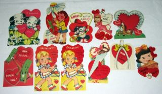 Lot of 36 Vintage Childrens Valentines Day Cards