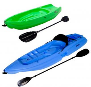 The Lifetime kayak combo pack includes one 8 adult blue kayak with