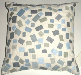 Kelly Wearstler Squares Decorative Pillow Blue Sferra