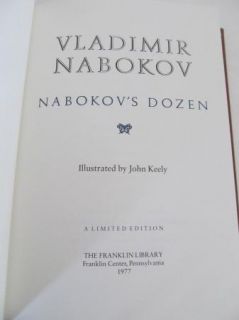 Nabokov Dozen Franklin Library Limited Ed Leather 1977 Keely