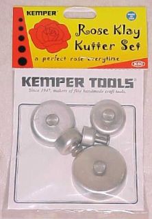 PC Polymer Clay Cutter Rose Set Kemper Klay Kutters