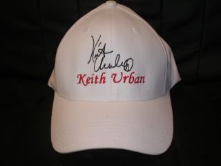 Keith Urban Cap Hat with Stitched Autograph