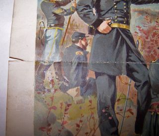 1897 Sherman at Kenesaw Mountain OCT4 1864 Ha Ogden Litho Civil War