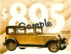 1928 Dodge Brothers Refrigerator Magnet Stickers Decals 2x3