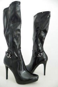 New Guess Marciano Black Keena Platform Boots Shoes