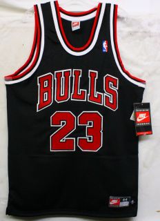 Michael Jordan Signed Autographed Black Nike Bulls Jersey UDA BAF