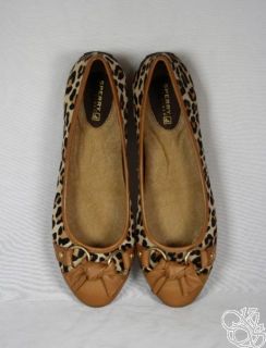 Sperry Top Sider Kendall Leopard Pony Womens Flats Shoes New