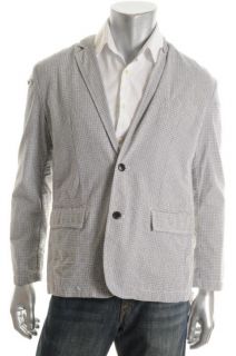 Kenneth Cole New Sucker Punch Black Notch Collar Two Button Sportcoat