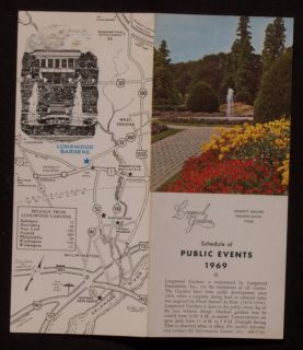 1969 Longwood Gardens Schedule Events Kennett Square PA