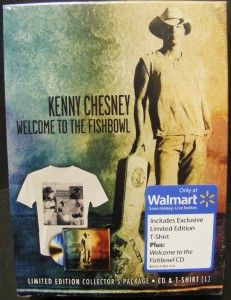 KENNY CHESNEY THE FISHBOWL BONUS CD MUSIC W/ L T SHIRT 