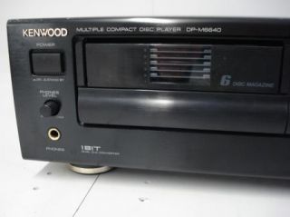 Kenwood DPM6640 Home CD Player 6 1 Disc Magazine Very Nice w Recmote