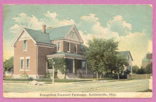 Kettlersville Ohio Evangelical Emanuel Parsonage 1916 1JH69