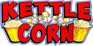 12 Kettle Corn Cart Stand Concession Trailer Restaurant Vinyl