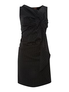 Jolie Moi Structured Tunic Dress Black   