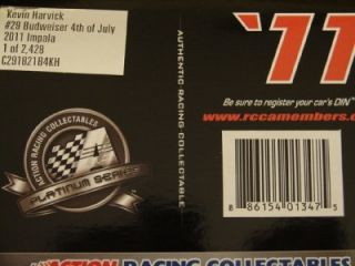 2011 Kevin Harvick 29 Budweiser 4th of July 1 24