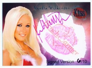 Kendra Wilkinson Autograph Kiss 10 Benchwarmer 05 S1