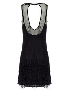 Jane Norman Mesh flapper dress Black   
