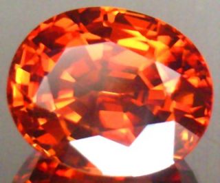 33ct Hot Reddish Orange Unheated Zircon VVS1
