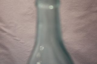 Rare W. W. Maurer Beer Soda Bottle Blue Glass Embossed Keyport N.J