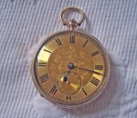Antique 9 Ct Solid Gold John Forest Chester Pocket Watch Fully