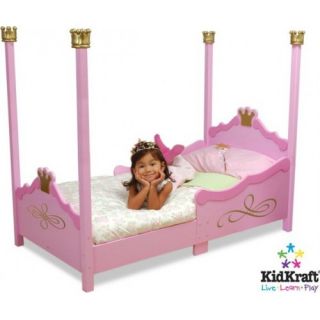KidKraft 76121 Princess Toddler Bed Pink Little Girl Cot