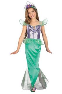 The Little Mermaid Child Costume Free Shoes Tiara